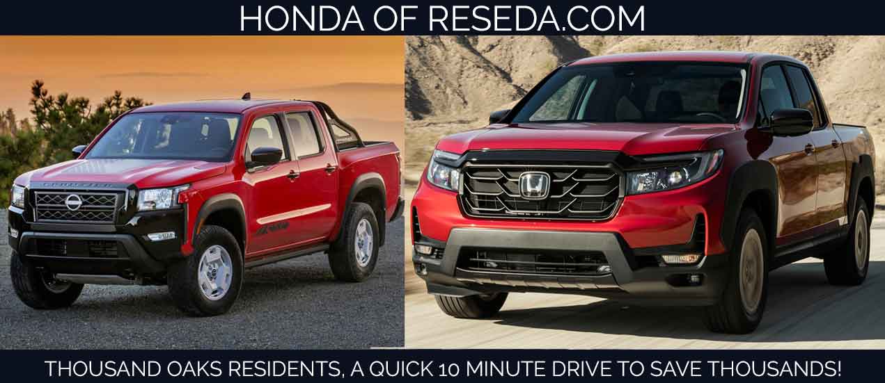 Compare the 2024 Nissan Frontier in Thousand Oaks VS. 2024 Honda Ridgeline