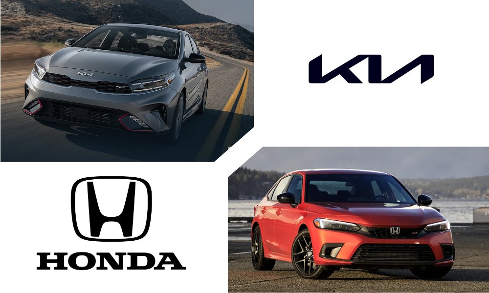 2023 Kia Forte vs. 2023 Honda Civic Comparison Test