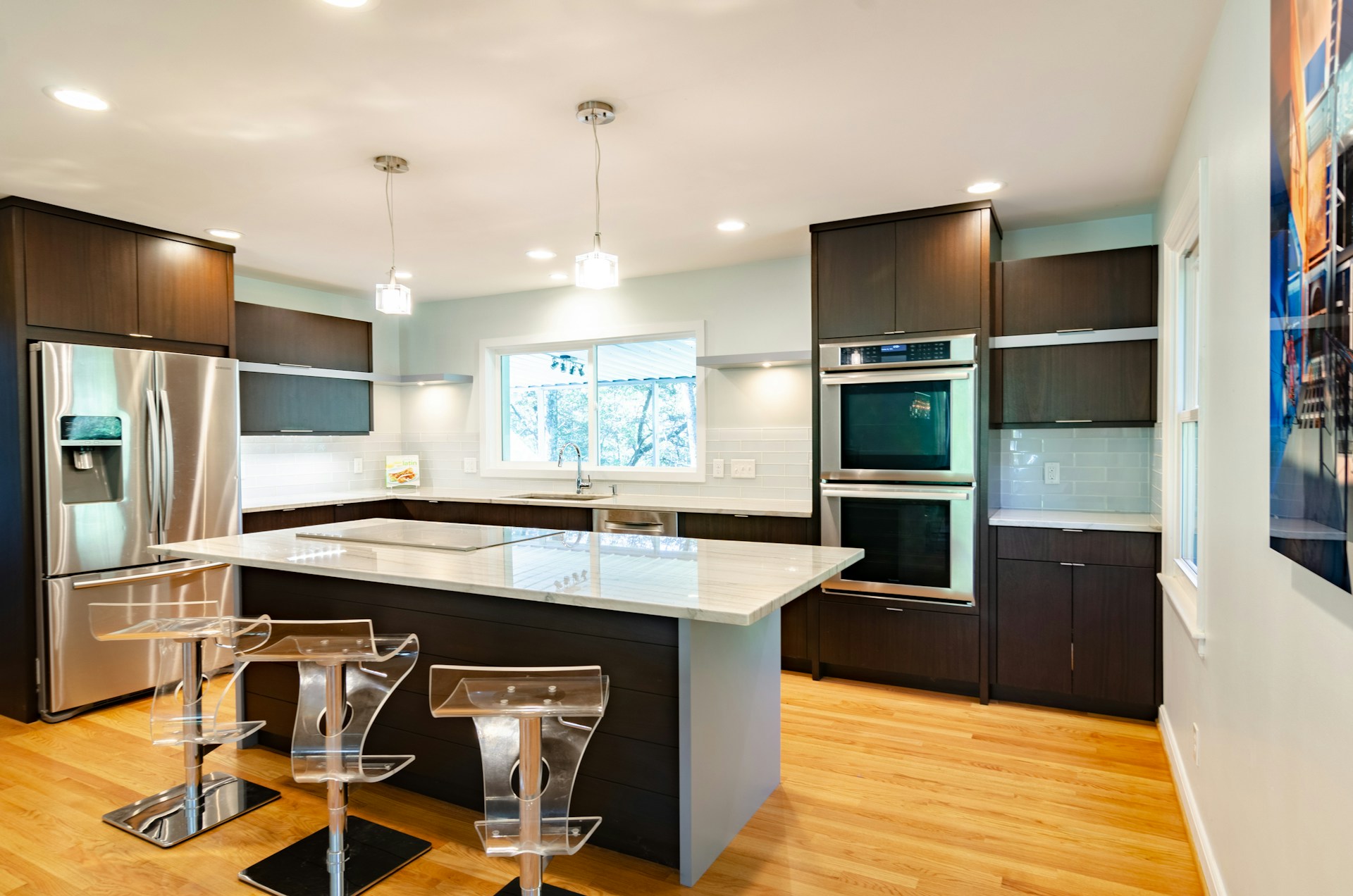 Modern luxury kitchen with integrated appliances