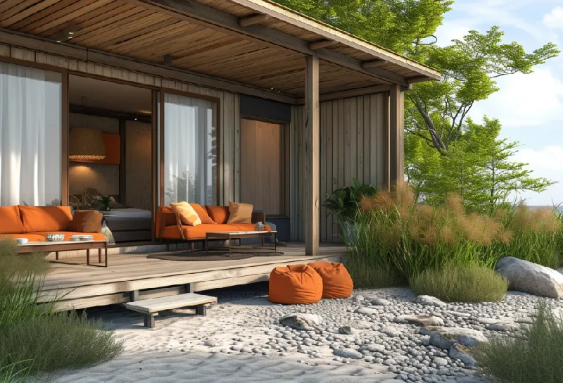 Detached backyard ADU exterior designed for private independent living