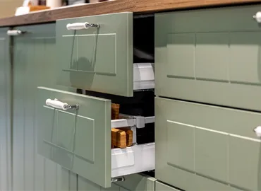 High-end cabinet hardware close-up