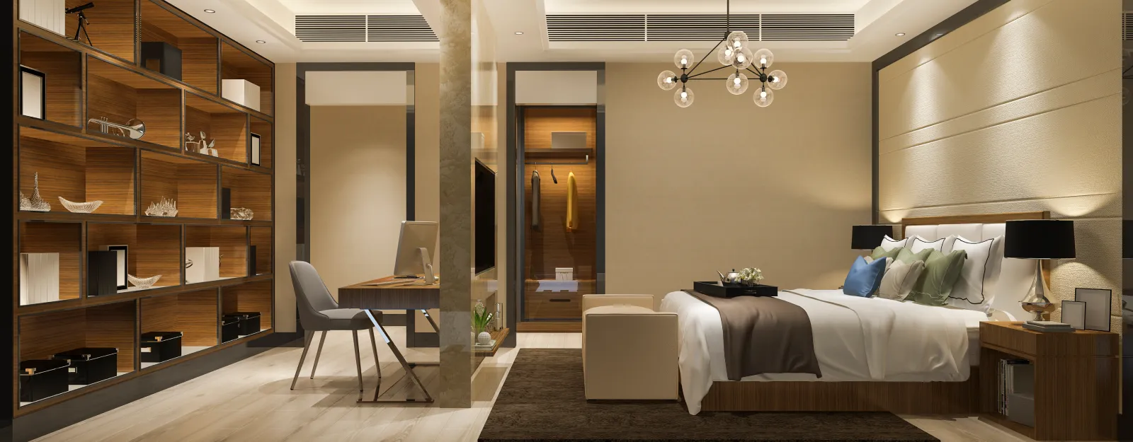Spa-inspired master bathroom with freestanding tub