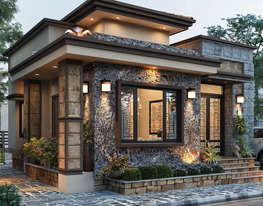 Remodeled home interior with timeless materials and comfortable layout