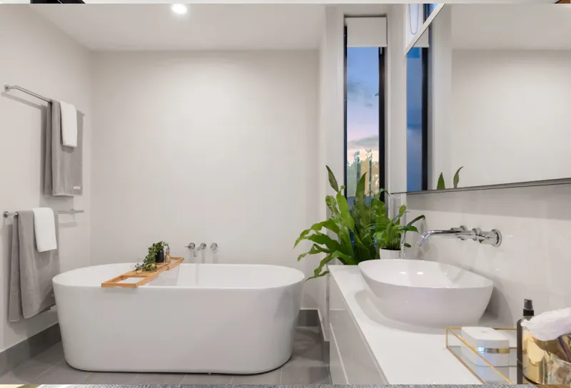 Functional ADU bathroom upgrade with modern fixtures and efficient layout