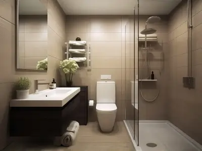 Small bathroom optimization concept