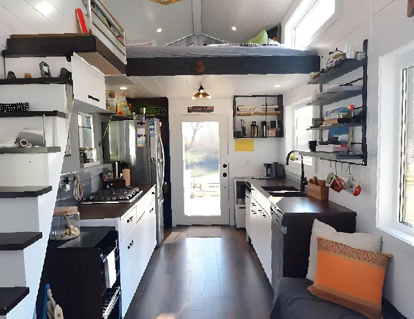 Garage conversion ADU with modern interior and flexible layout