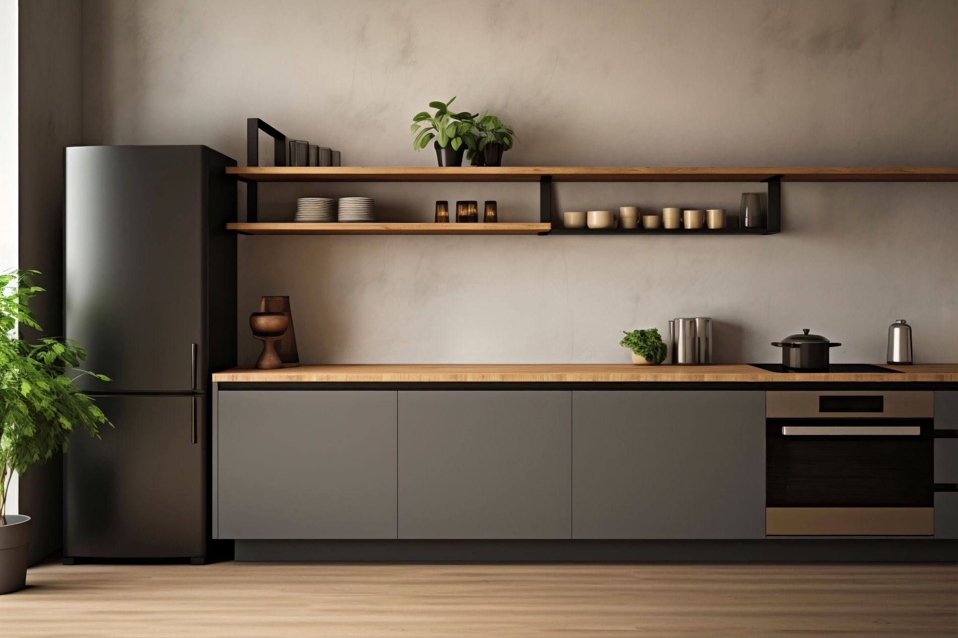Custom kitchen cabinetry with drawer organization