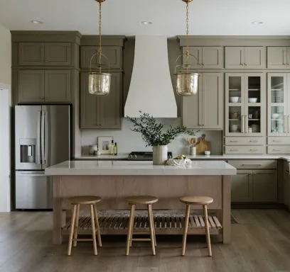 Timeless finished kitchen with neutral palette