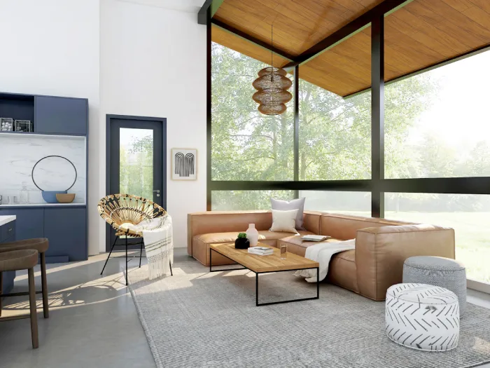 Modern ADU design and layout planning interior