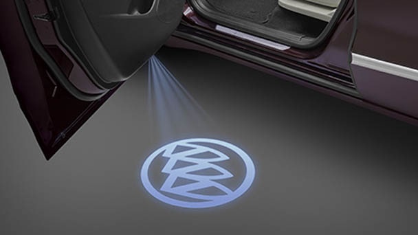 Puddle lamps with Buick Tri-shield