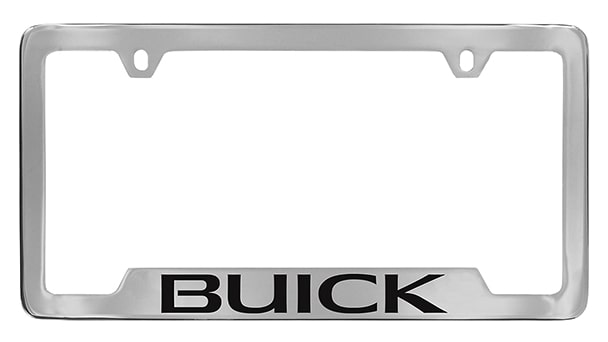 License Plate Frames (Chrome with Buick Script) (Dealer Installed Accessory**)
