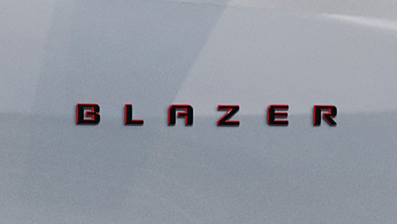 Black Blazer badges with Red outline