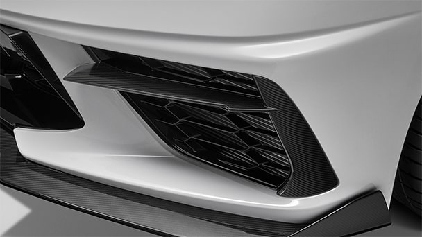 Visible Carbon Fiber grille insert, Genuine Corvette Accessory