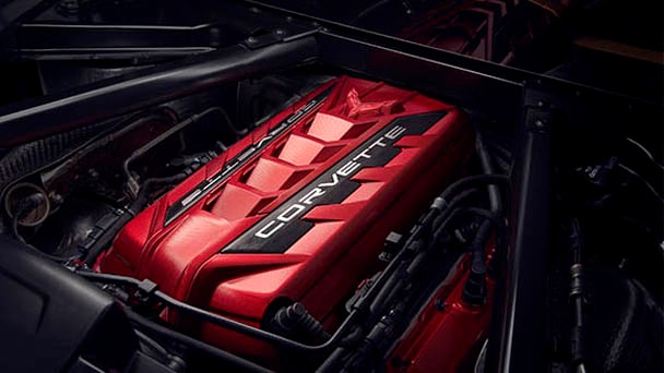 6.2L engine cover in Edge Red