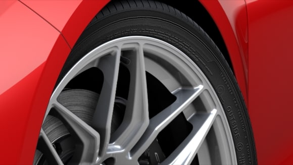 Michelin® Pilot® Sport 4S 275/30ZR20 front and 345/25ZR21 rear, high performance, run-flat summer-only tires