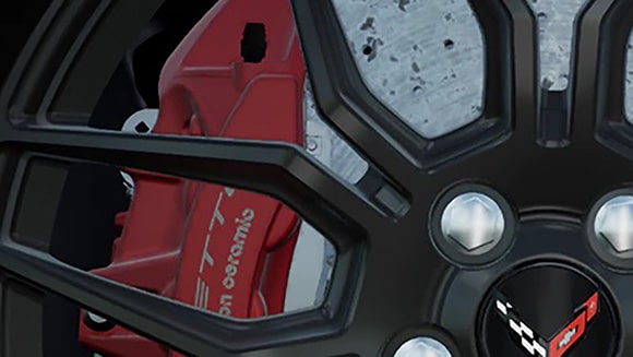 Edge Red-painted brake calipers