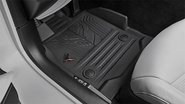 All-weather floor liners with Jake logo, Genuine Corvette Accessory