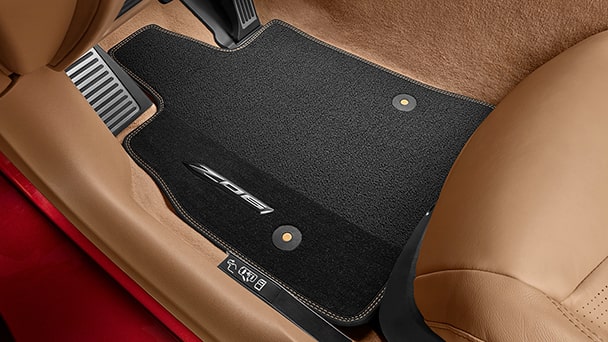 Premium carpeted floor mats, Genuine Corvette Accessory