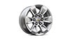 17" Bright Silver painted aluminum wheels