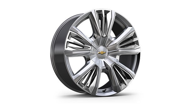 22" painted aluminum wheels with Chrome inserts