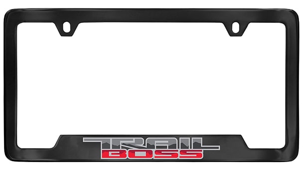 License Plate Frames (Black with Trail Boss Logo)