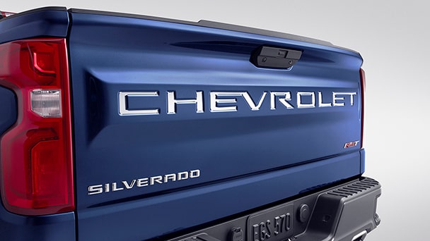 Decals (Polished Stainless Steel CHEVROLET Tailgate Lettering)
