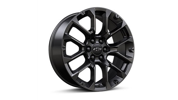 22" High Gloss Black multi-spoke wheels