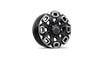 20" high gloss Black aluminum wheels with machined finish