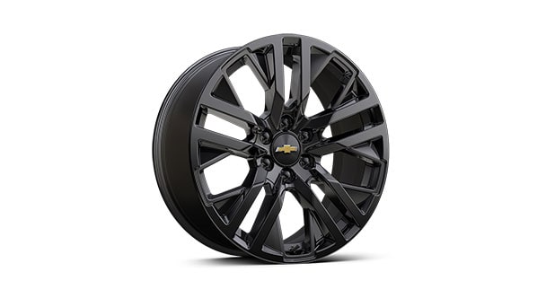 22" multi-spoke Gloss Black wheels