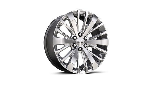 22" 6-split-spoke Chrome wheels