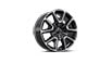 22" bright machined High-Gloss Black painted wheels