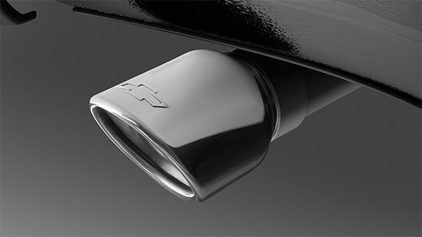 Polished exhaust tip