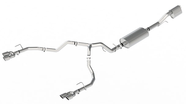 Exhaust Upgrade Systems (Cat-Back Dual-Rear Exit Through-the-Bumper w/Quad Chrome Tips)