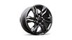 18" Gloss Black painted aluminum wheels with Black center caps with Black logo