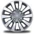 17" x 7" Machined Alum Wheels w/ Gray Painted Pkts