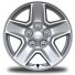 17-Inch x 7.5-Inch Tech-Silver Aluminum Wheels