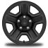 17-Inch x 7.5-Inch Black Steel Styled Wheels