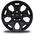 17-Inch x 7.5-Inch Black Aluminum Wheels