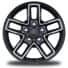 17-Inch x 7.5-Inch Dark Gray Painted Wheels