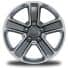 18-Inch x 7.5-Inch Polished Wheels with Gray Spokes