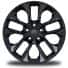 20-Inch x 8.0-Inch Painted Black Aluminum Wheels