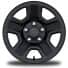 17-Inch x 7.5-Inch Black Steel Styled Wheels