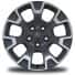 18-Inch x 7.5-Inch Machined / Painted Gray Wheels