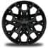 21-Inch x 9.0-Inch Black Painted Aluminum Wheels