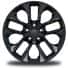 20-Inch x 8.0-Inch Painted Black Aluminum Wheels