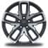 20-Inch x 8.0-Inch Machined/Painted Gray Wheels