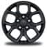 17-Inch x 7.5-Inch Painted Black Wheels