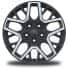 18-Inch x 7.5-Inch Machined/Painted Gray Wheels