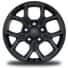 17-Inch x 7.5-Inch Painted Black Wheels