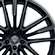 22-inch Machine Polished Staggered Orione Black Wheels